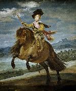 Diego Velazquez Equestrian Portrait of Prince Balthasar Charles oil painting reproduction
